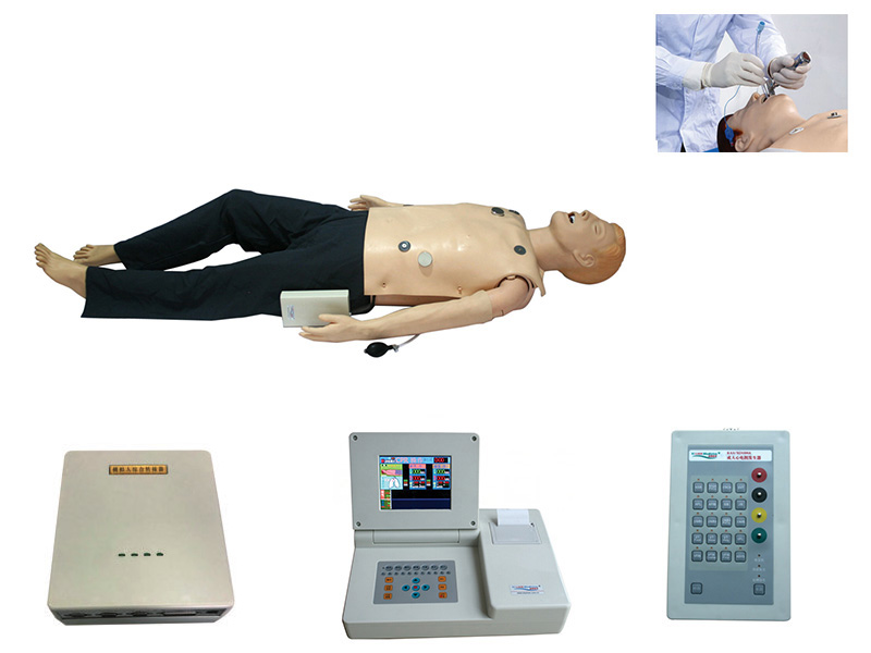 高級多功能急救訓練模擬人（心肺復蘇CPR、氣管插管、除顫起搏四合一功能、嵌入式系統）